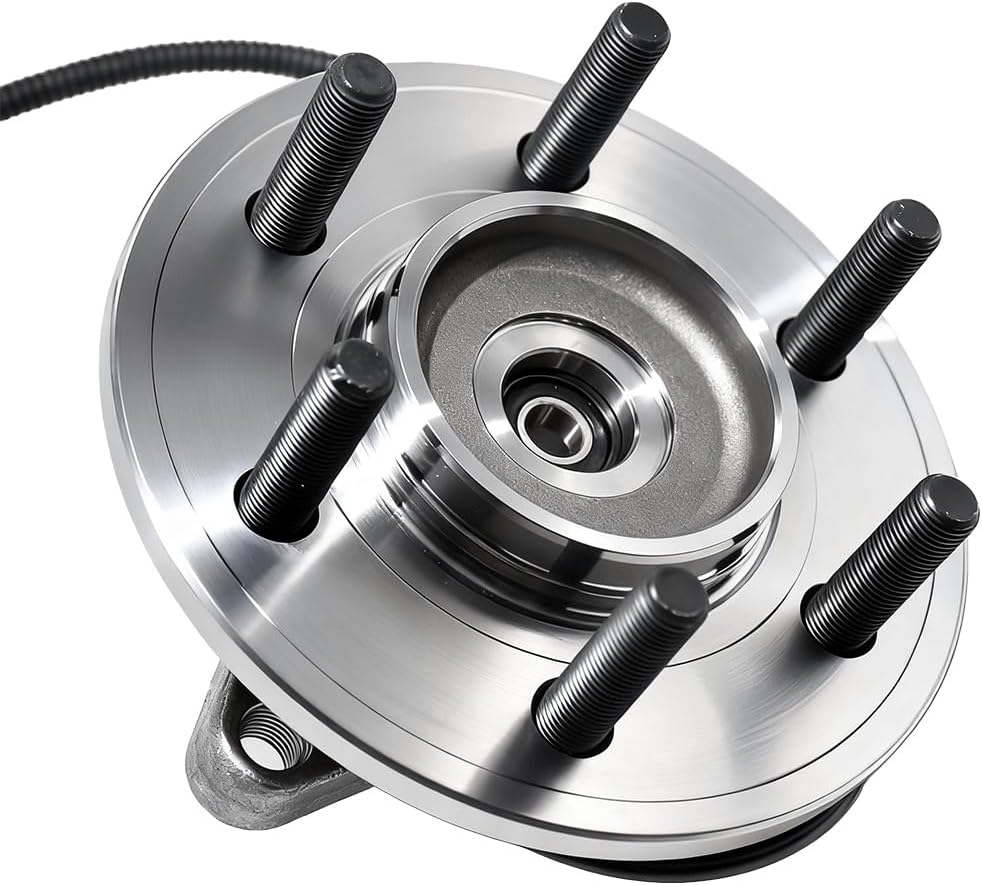 MotorbyMotor 515169 (4WD) Front Wheel Bearing and Hub Assembly with ABS 6 Lugs Fits for 2015-2017 Ford F-150 (2.7L 3.5L 5.0L Engines) Heavy Duty Low-Runout OE Directly Replacement Hub Bearing