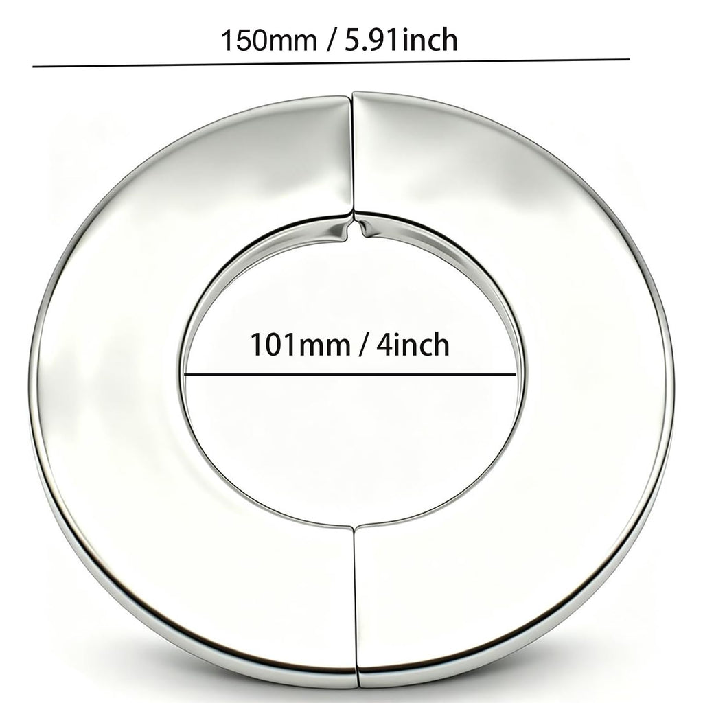 2pcs Wall Split Flange 4.0" Decorative Split Escutcheon Plate