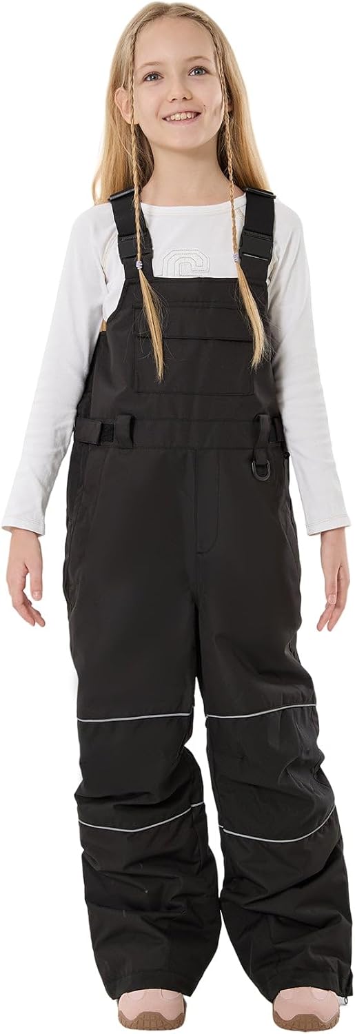 Kids Snow Bibs Boys Girls Ski Snowboard Pants (3-16Years) | Youth Insulated Winter Overalls,15K Waterproof,10K