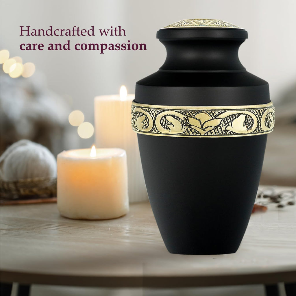 Cremation Urns for Human Ashes, Funeral Memorial Urn for Male and Female, Decorative Burial Grecian Urn Collection