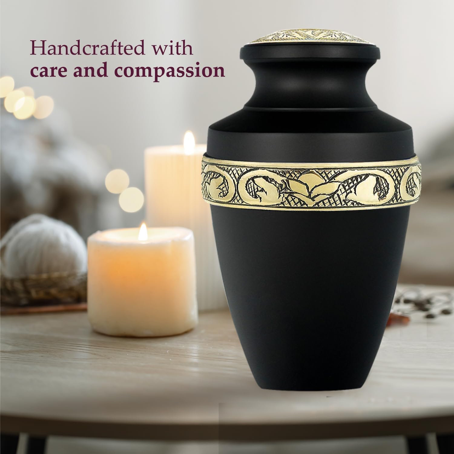 Cremation Urns for Human Ashes, Funeral Memorial Urn for Male and Female, Decorative Burial Grecian Urn Collection