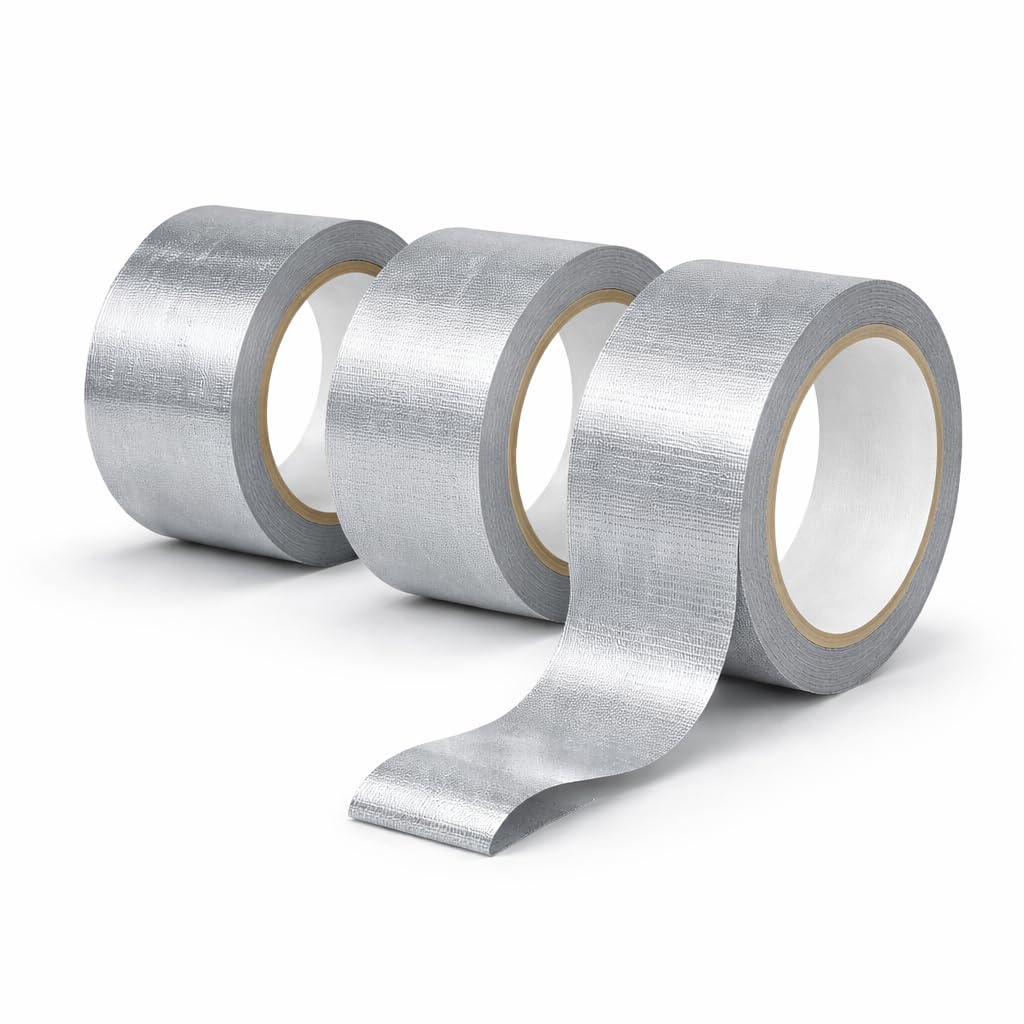 Heavy Duty Duct Tape, Silver, 3 Pack, 90 yd Total, 8.26 mil