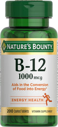 Vitamin B12 1000 mcg Supplements, Supports Energy Metabolism, 200 Ct