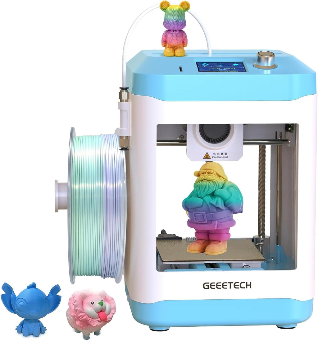 3D Printer for Kids and Beginners,Geeetech Mini 3D Printers with Auto Leveling,High Speed and Fully Open Source,Fully