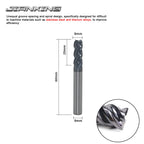JIANXING 8mm 4-Flute Carbide Square End Mill, 60mm OAL, 1 Pc