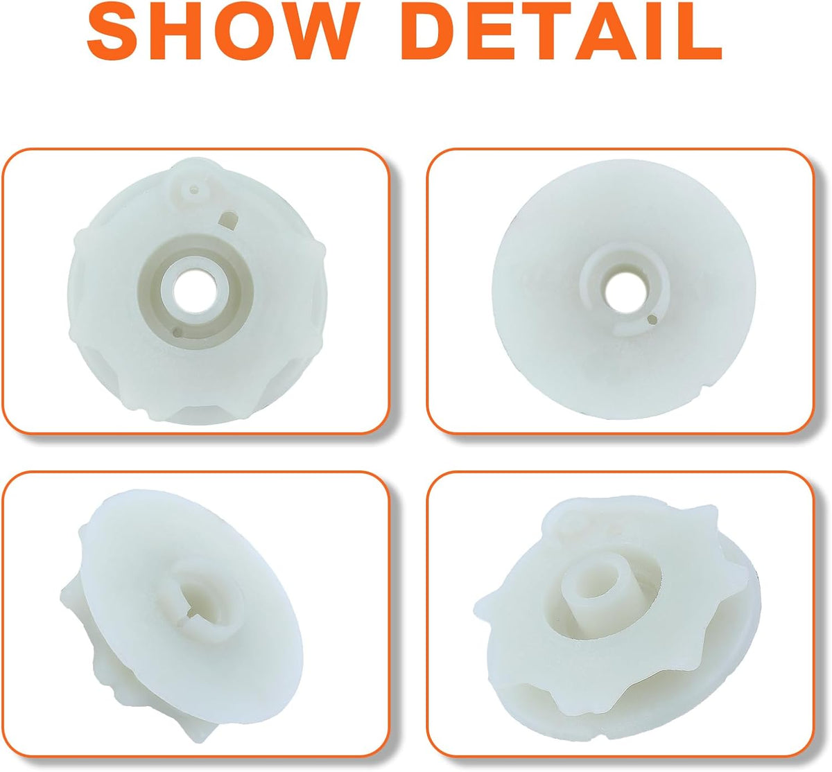 Recoil Starter Pulley Kit For P3314 P3818AV PP3816 For Poulan Pro Chainsaw, Starter Handle Grip, Starter Pulley, Starter Spring, Recoil Spring, Hub, Starter Rope, Screw, Washer 530071966