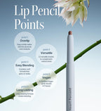 Dote On Mood Lip Liner Pencil, Long-Lasting Creamy Lip Crayon Smooth Lipliner Retractable Lipstick Overlip Line Color
