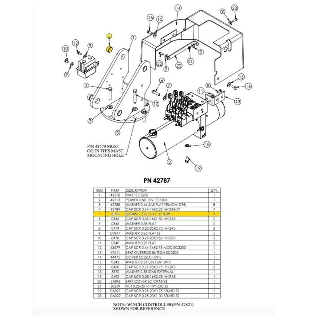 Stellar 20362, Bushing 1.00" x .50"