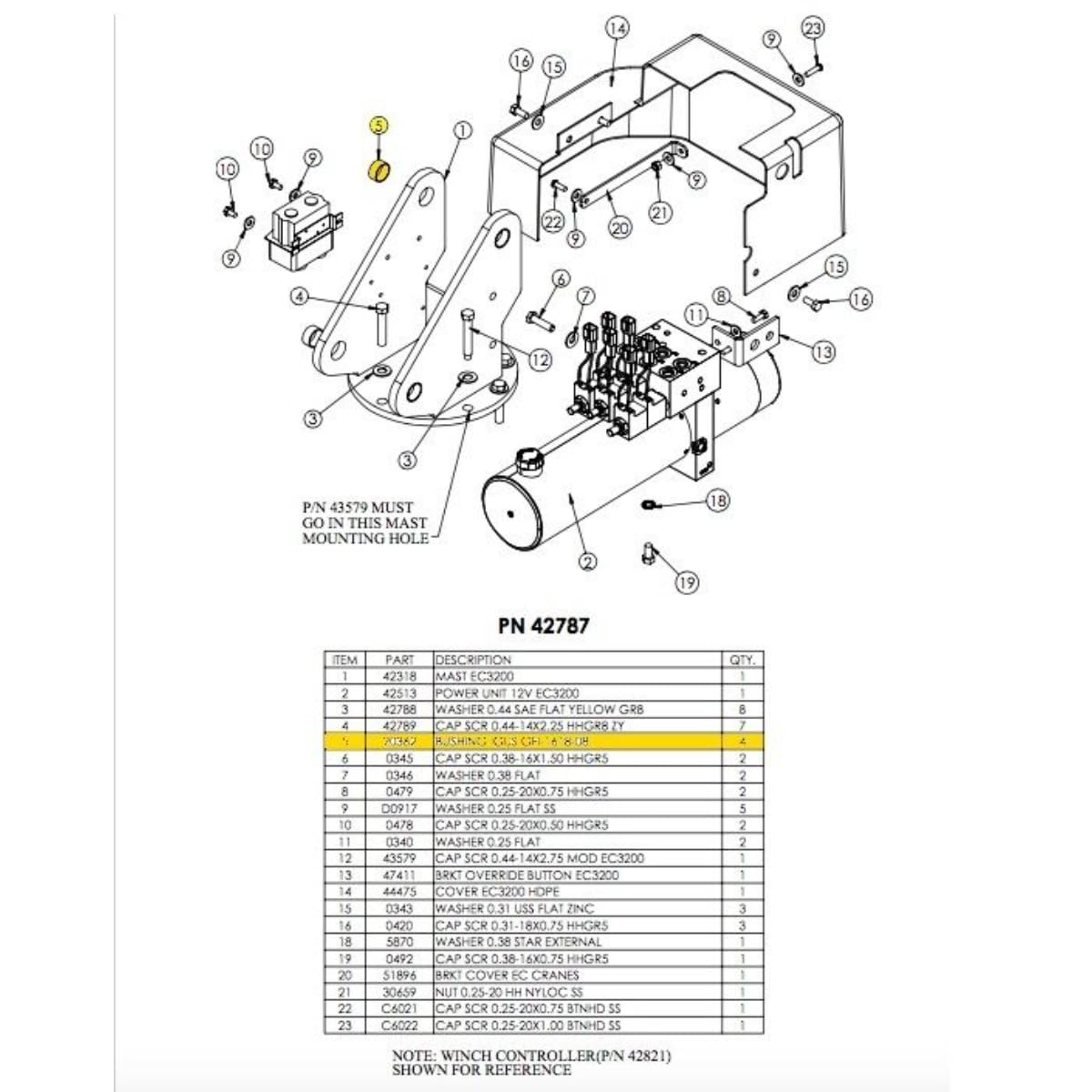 Stellar 20362, Bushing 1.00" x .50"