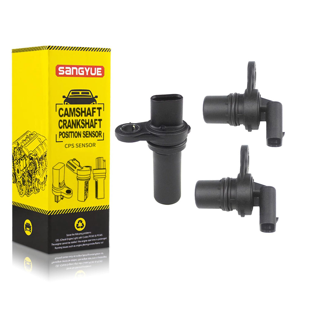 Sangyue 3pcs Crankshaft + Camshaft Position Sensor kit