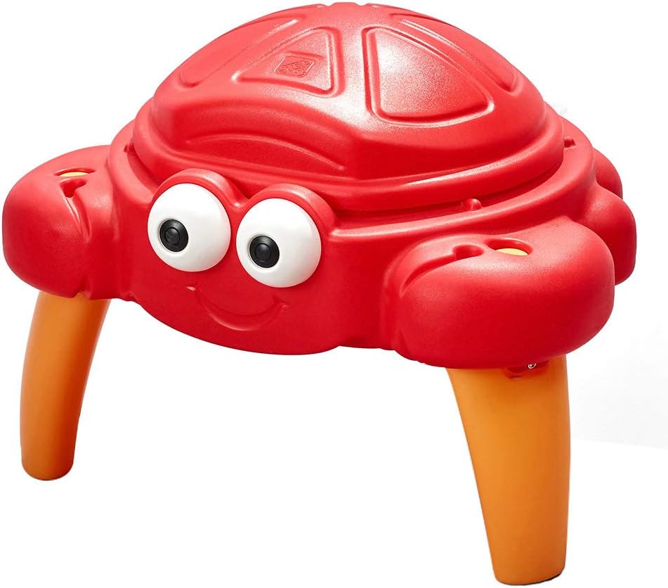 Step2 Crabbie Sand Table, Kids Sand Activity Sensory Table, 4 Piece Accessory Kit, Toddler Summer Outdoor Toys, Ages