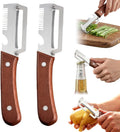Vegetable Peeler for Kitchen,Multifunctional Stainless Steel Peeler with Wooden Handle and Bottle Opener, 2026 New