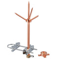 Lightning Rod, Copper Lightning Rod Protection System with Mount Bracket for Eave/Tower/Pole/Sloping Roof (Pole Mount Kit)