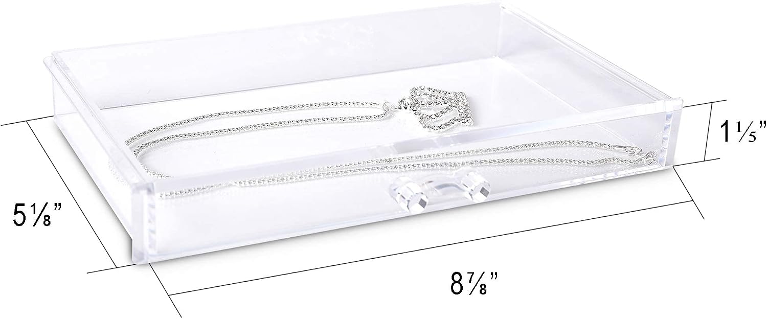 Acrylic Jewelry Box,5-Layer Jewelry Organizer with Drawers | Jewelry Storage for Rings Earrings