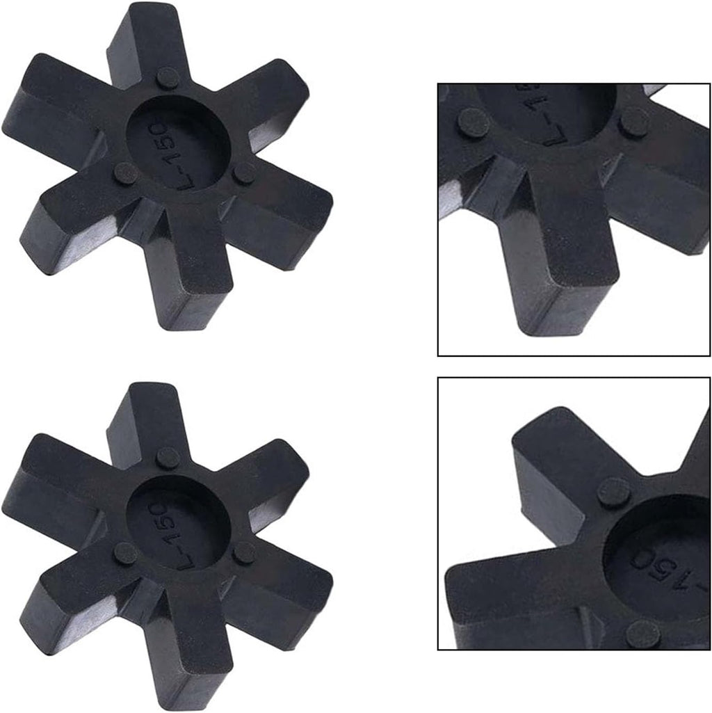 2-Pack L150 Jaw Coupling Insert, Black 3.7 Inch, for DIY Repair