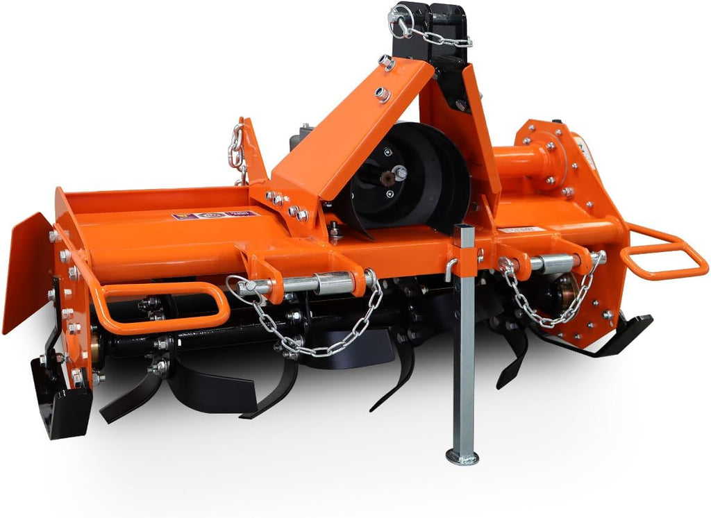 37" Rotary Tiller Attachment for Tractor, Cat 1 3-Point PTO Driven Tiller - 540 RPM Gearbox, 37.40 in Working Width