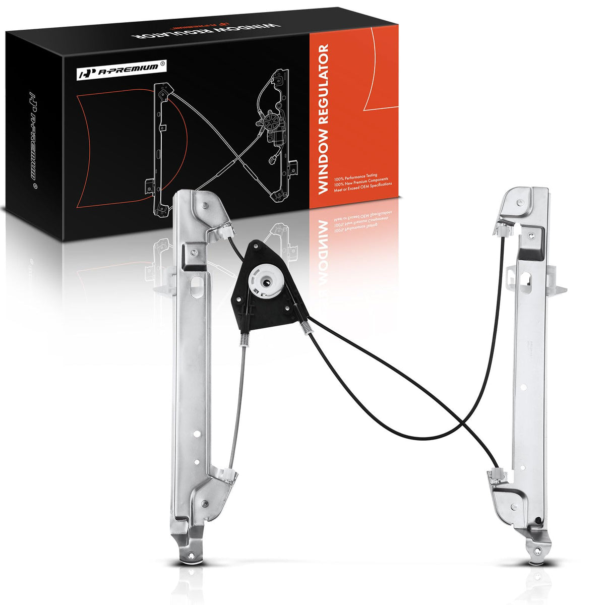 A-Premium Power Window Regulator Front Passenger Side Compatible with Dodge