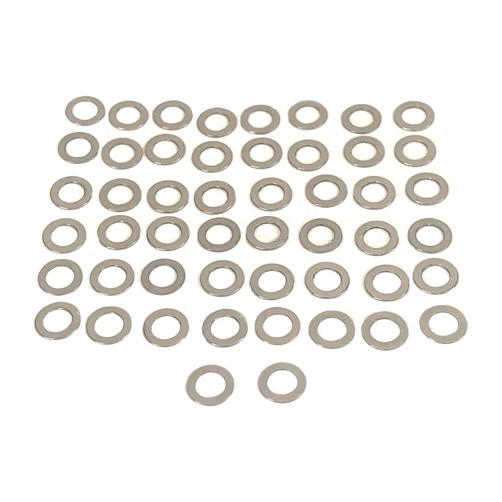 3mm RC Shim Spacer Washer Stainless Steel Pack of 50 (3x5x0.1)