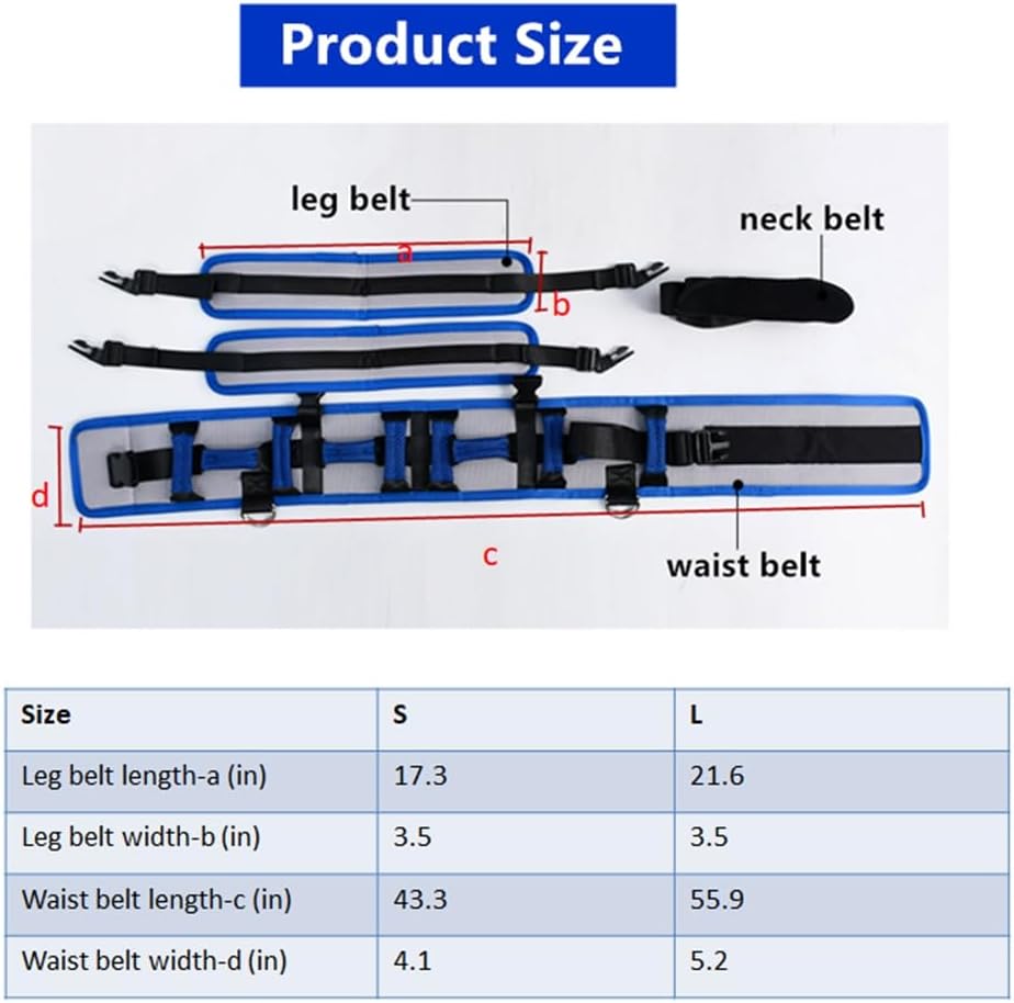 Medical Nursing Gait Belt, Non-Slip Transfer Nursing Sling with Handles, Mobility Standing and Lifting Aid Transfer