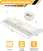 LED Linear High Bay Light 130W/104W/78W/52W&4000K/5000K Adjustable