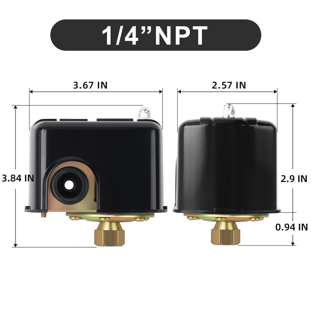 MEANLIN Well Pump Pressure Switch 20-40 PSI 1/4" FNPT