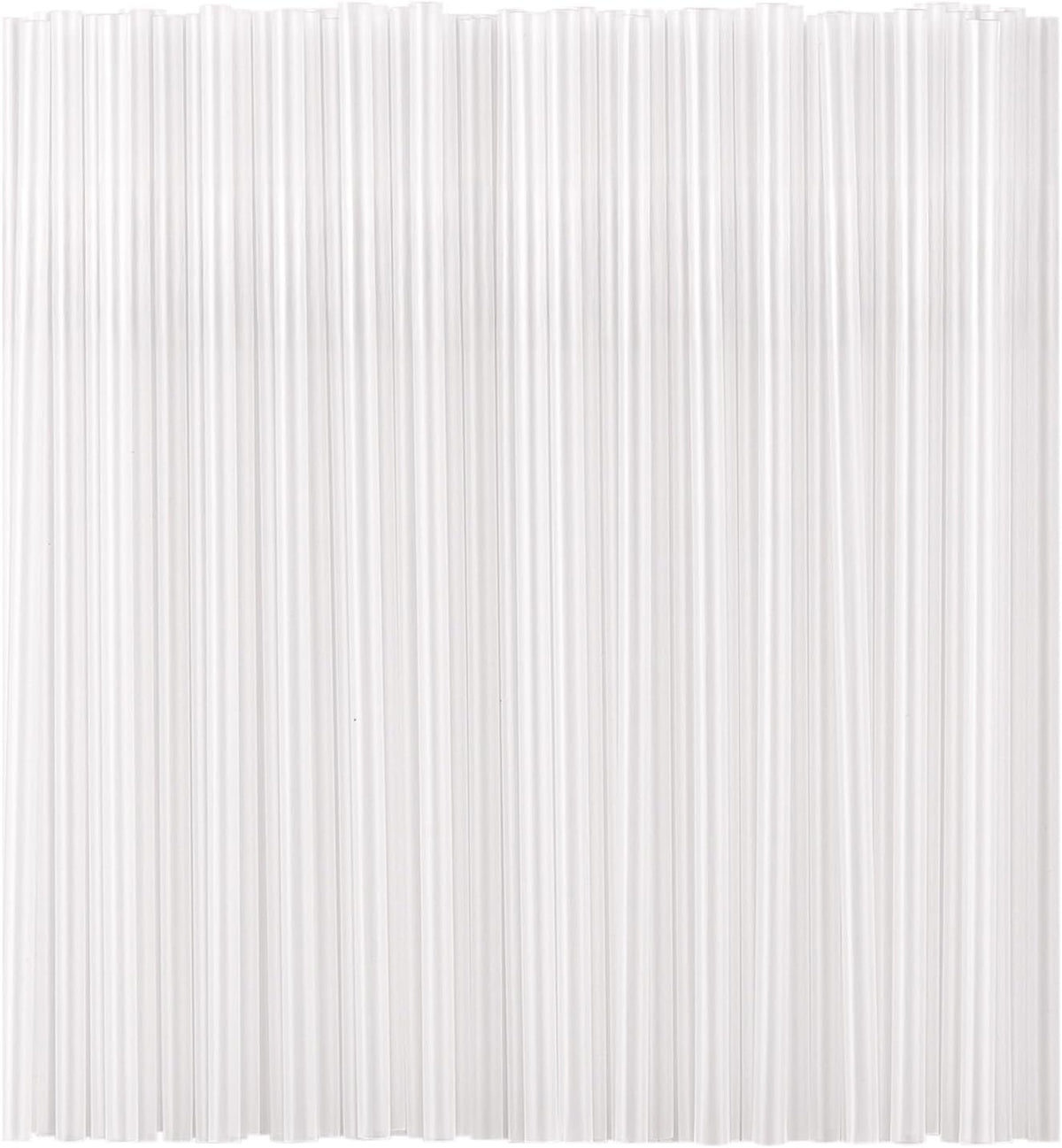 Individually Wrapped 100 Pcs Clear Plastic Straws, Disposable Drinking Straws, 8.26" Long and 0.23'' Diameter, BPA-Free