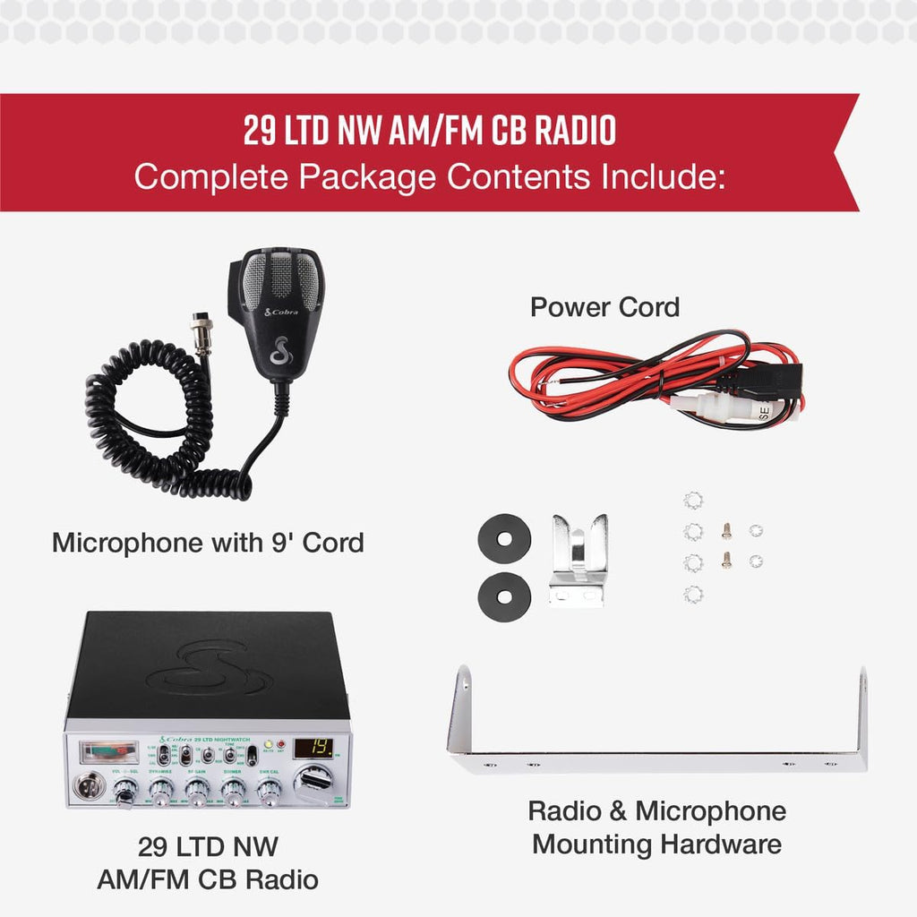 29 NW AM/FM Classic Professional CB Radio - Easy to Operate Emergency Radio, Travel Essentials, Instant Channel 9/19