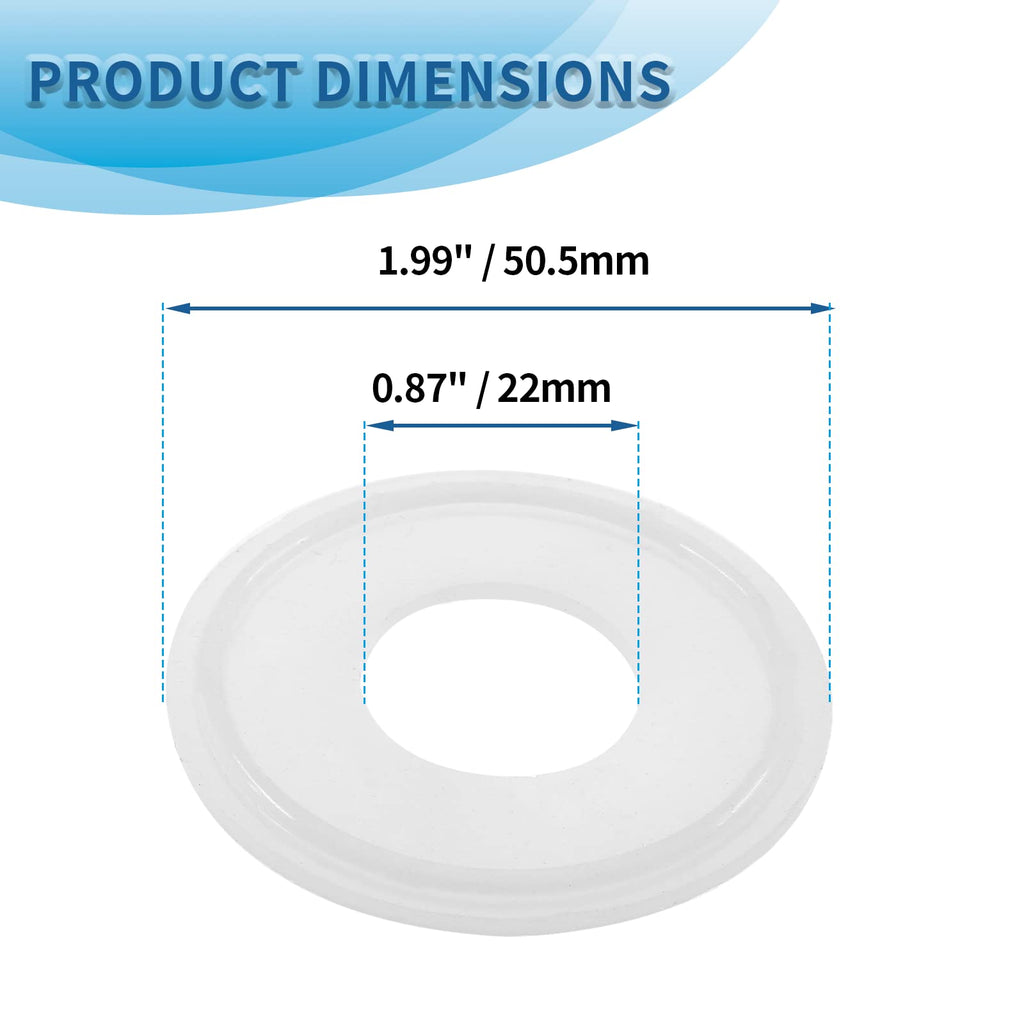 LifCratms 1" Tri Clamp Gasket, 10pcs