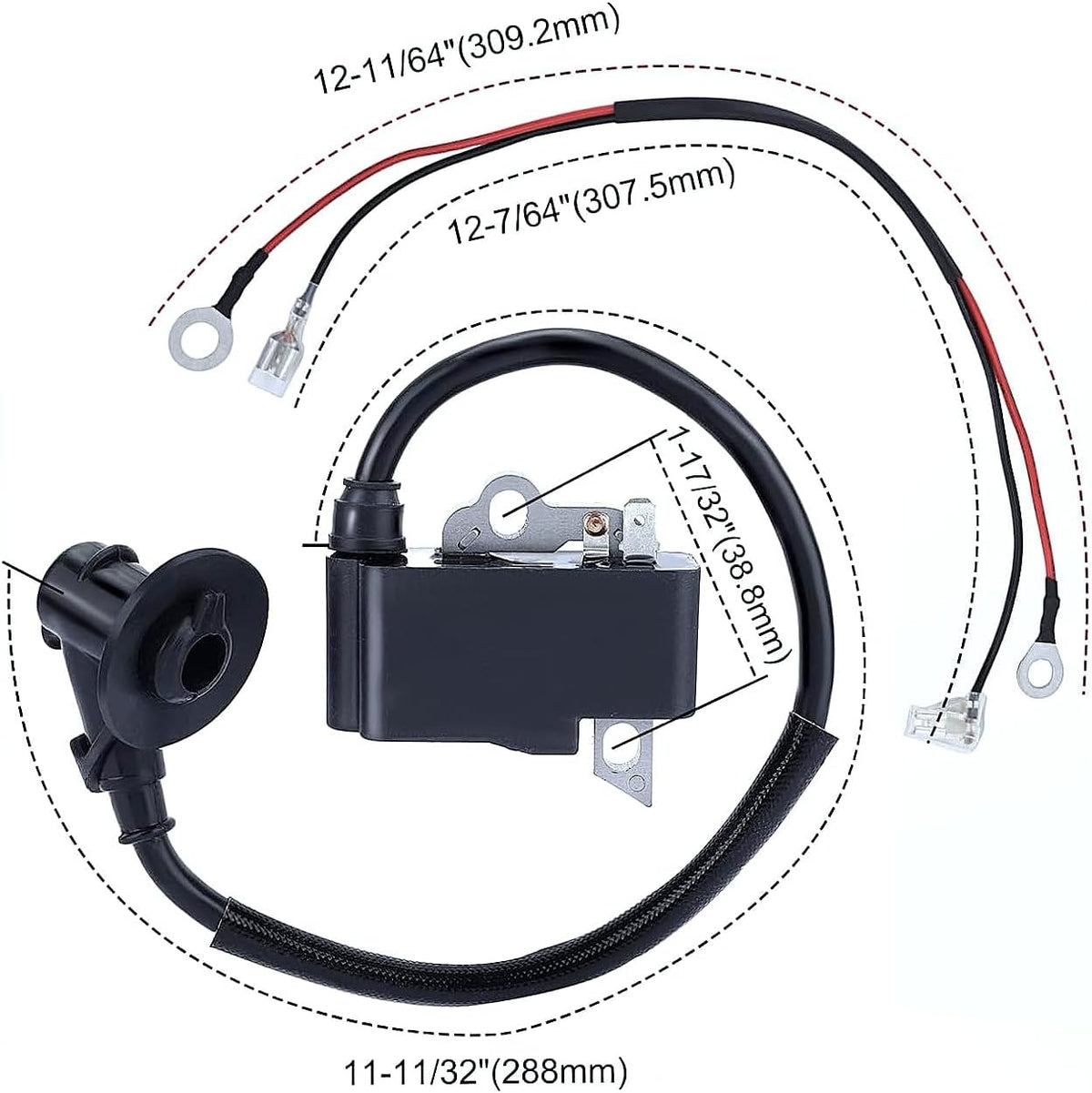 4238-400-1301 Ignition Coil Module Magneto with wire fits Stihl TS410,TS420 Concrete Cut-Off Saw, Replace