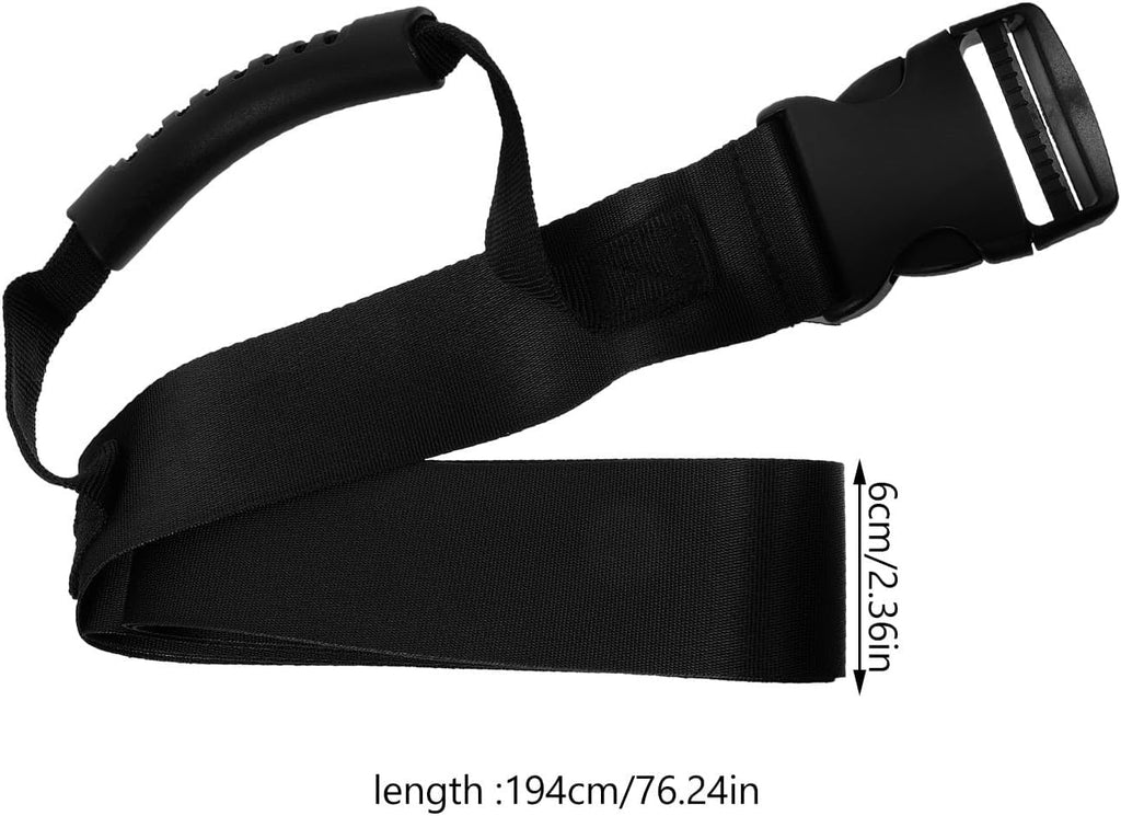Portable Folding Handle Moving Strap Object Moving Rope with Sturdy Buckle Lightweight Carrying Strap for Household