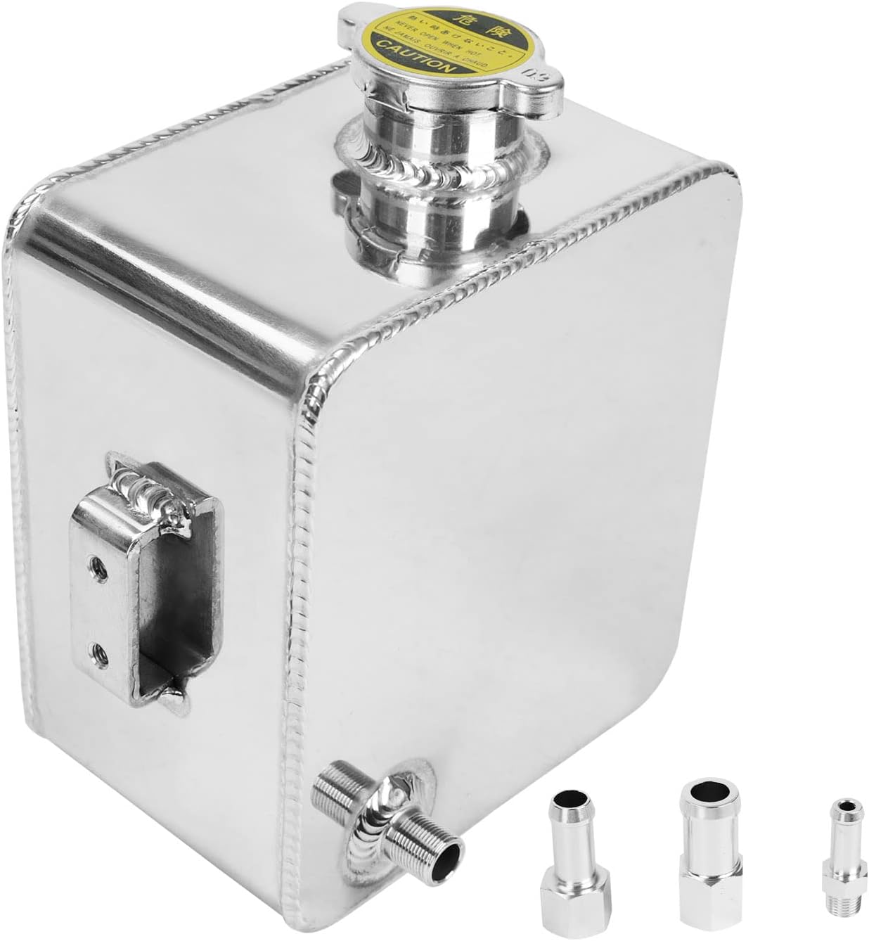 2.5L Aluminum Coolant Radiator Overflow Expansion Tank | Universal Reservoir Recovery Water Tank Bottle for Car Truck