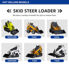 Efficient Mini Skid Steer Loader with Multi-Functional Bucket Hydraulic Drive Compact Backhoe Excavator Loaders