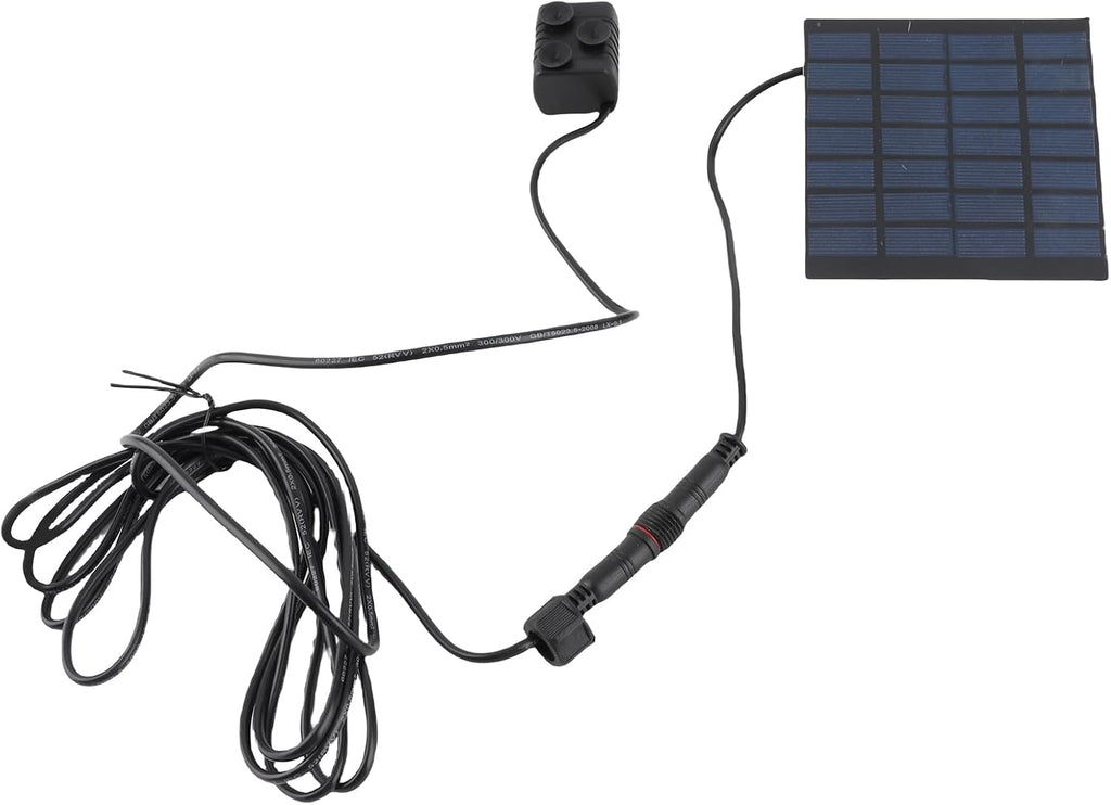 Solar Fountain Heater Mini Solar Fountain Pump Panel Kit – for Garden, Bird Bath, and Pond Decoration – 30-60cm Water