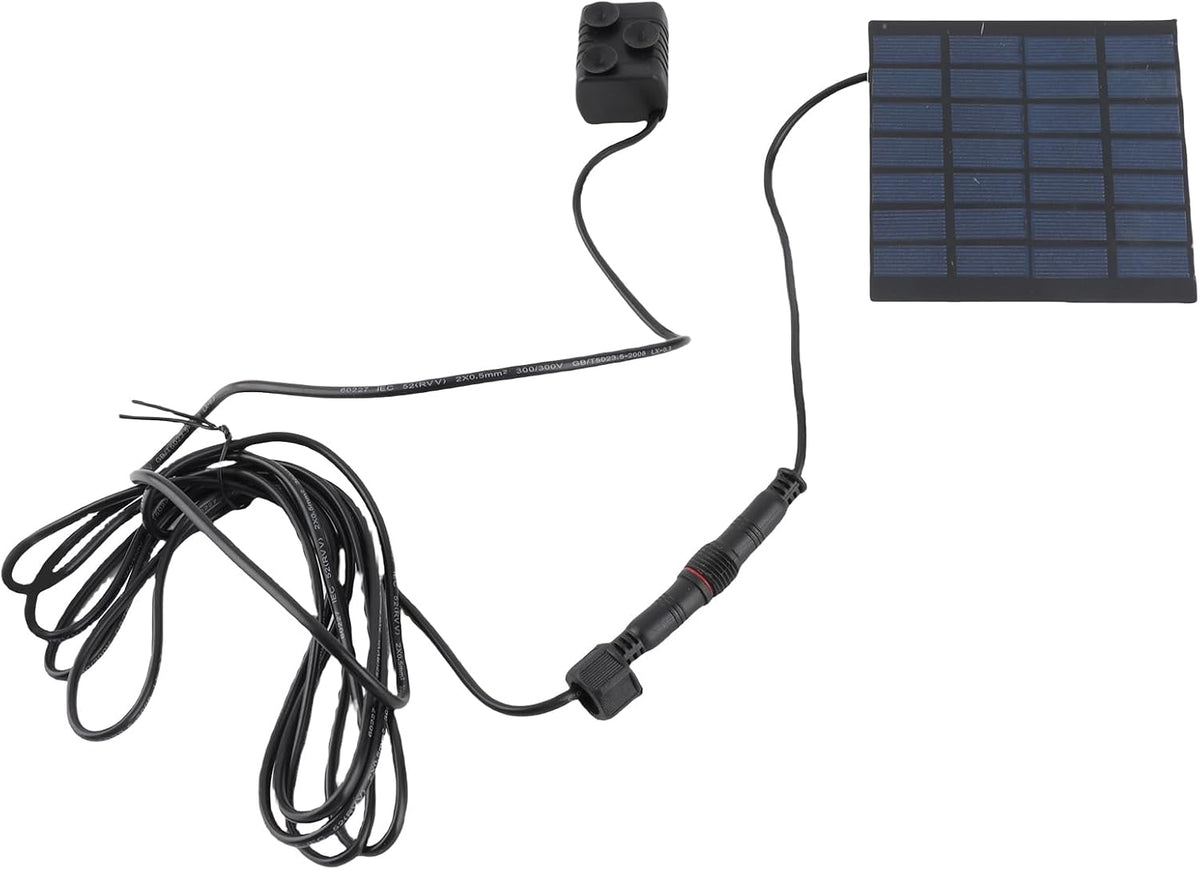 Solar Fountain Heater Mini Solar Fountain Pump Panel Kit – for Garden, Bird Bath, and Pond Decoration – 30-60cm Water