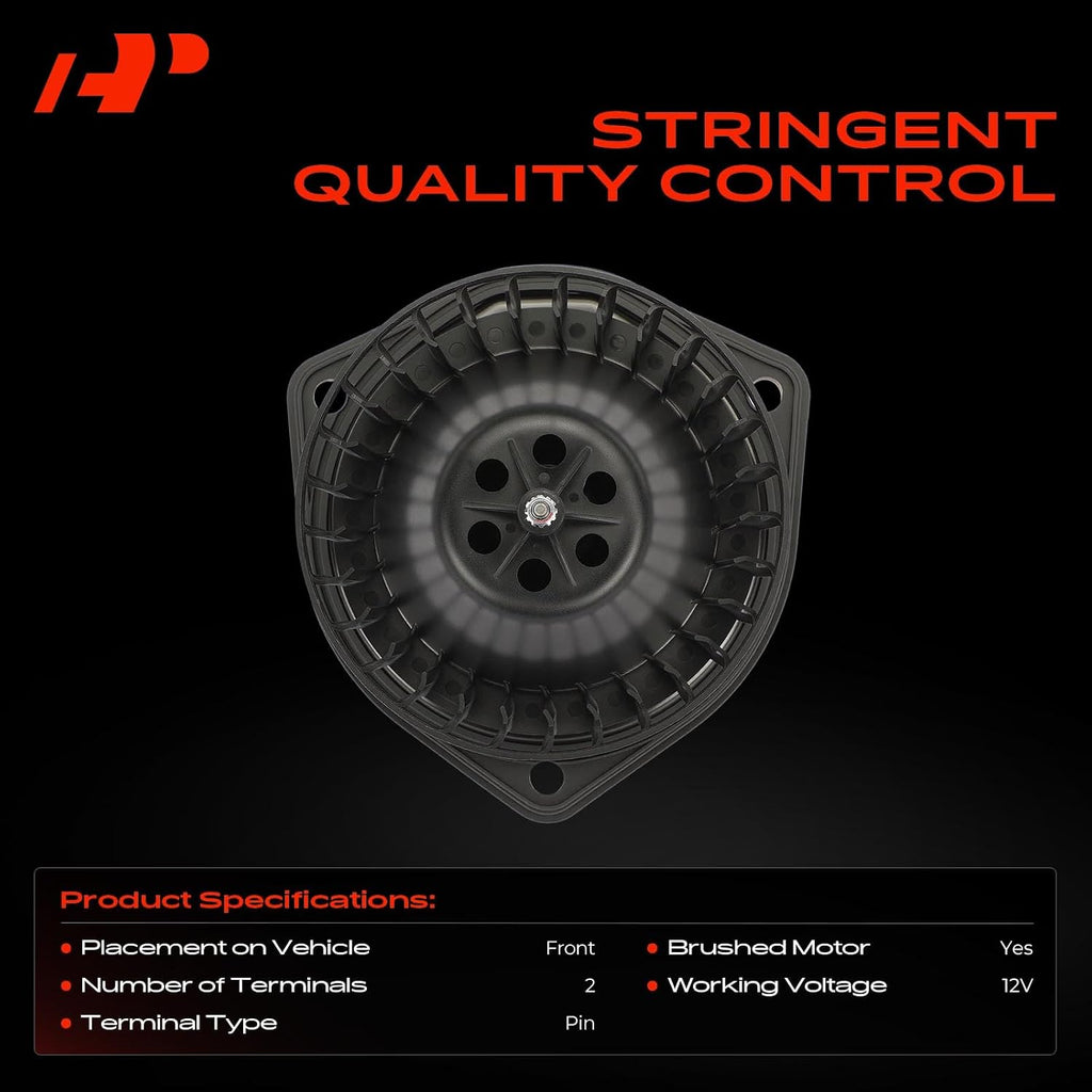 A-Premium Front HVAC Heater Blower Motor with Fan Cage
