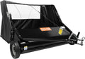 50 in Heavy Duty Tow Behind Lawn Sweeper with 26 Cu Ft Hopper and Adjustable Brush Height