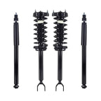 PM Auto Set of 4 Front Quick Complete Strut-Coil Spring Assembly-Rear Shock Absorber Compatible With 2006-2009 Mercedes-benz E350
