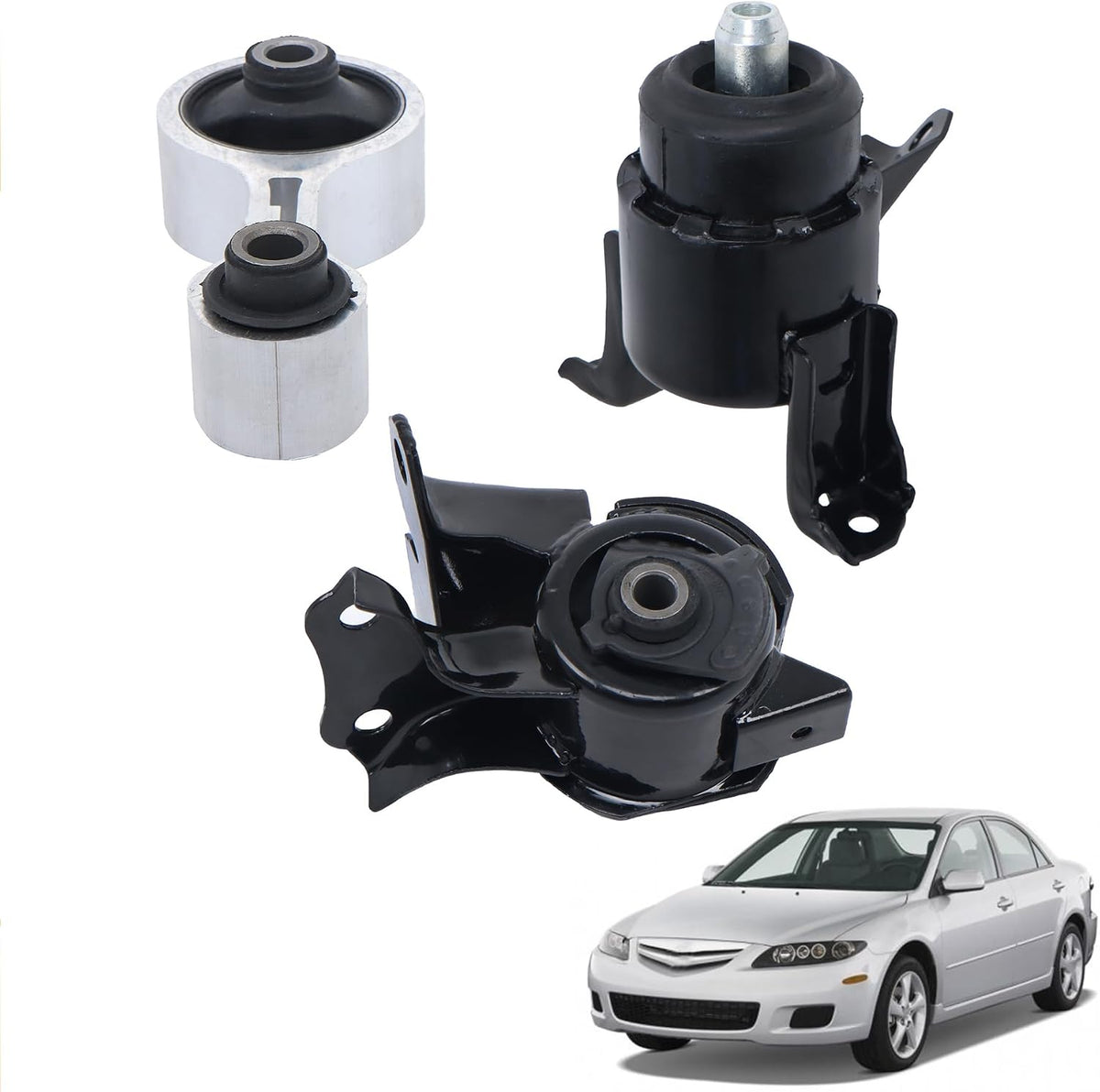 Engine Motor Mount Set Replacement for Mazda 6 2003 2004 2005 2006 2007 2008