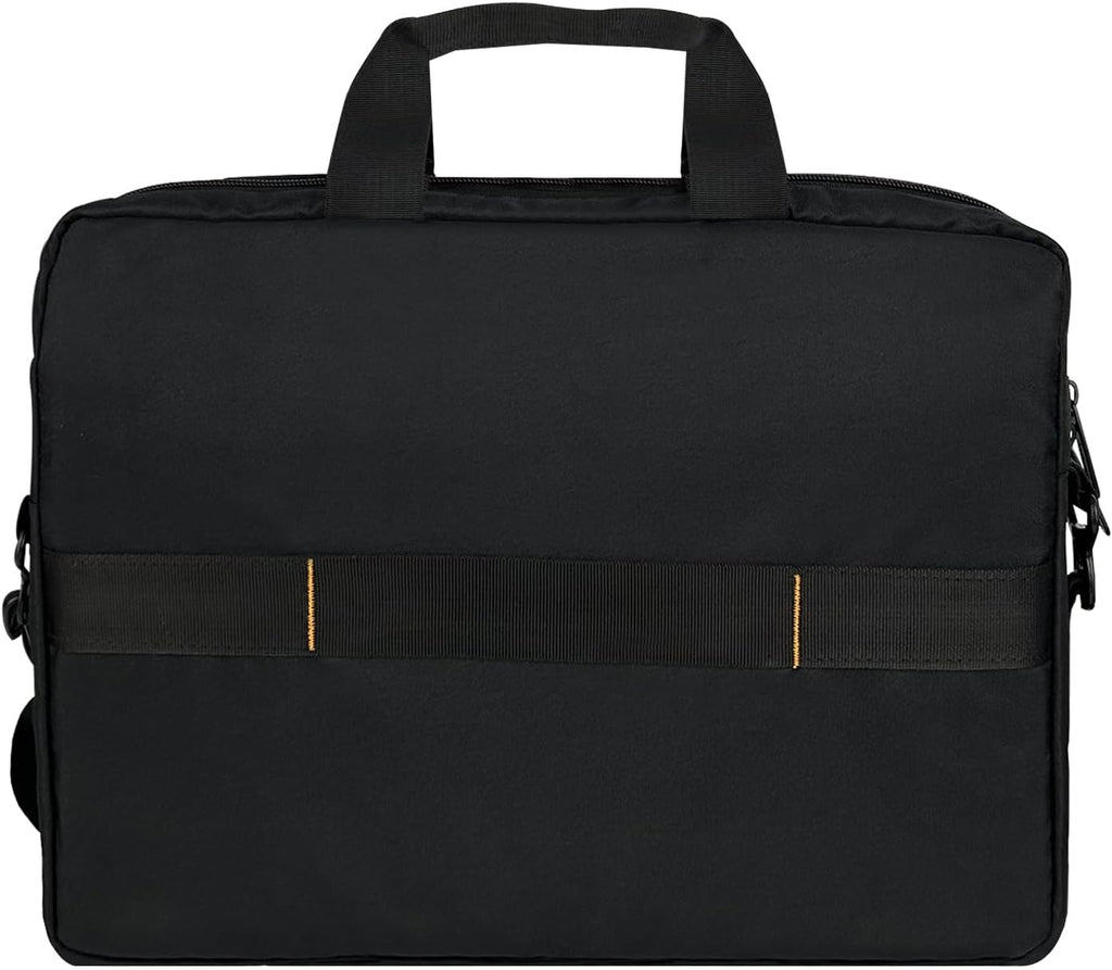 15.6 in Laptop Bag with Shoulder Strap and Handle, Large Capacity, Spacious Compartments, Black