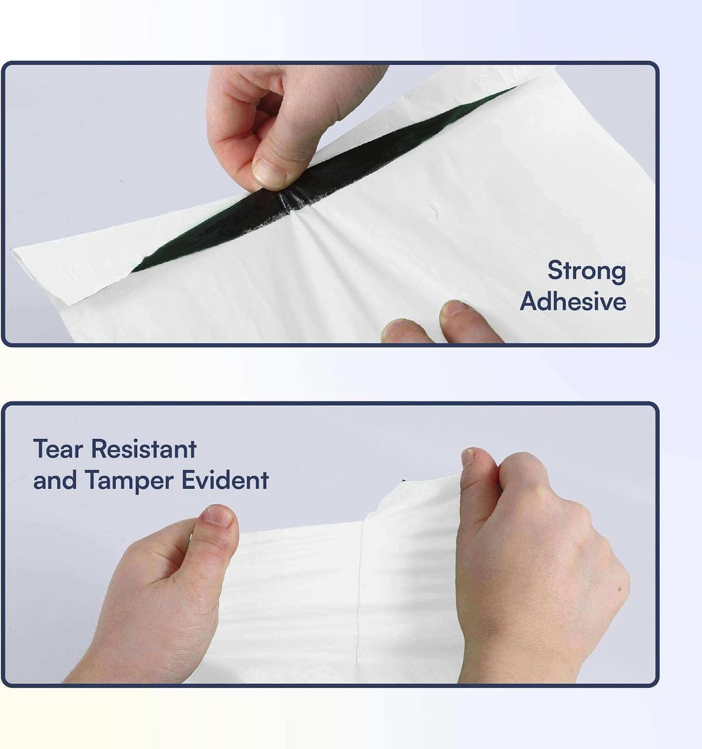 100 Count, 12x15.5 inch Eco Friendly Poly Mailers 100% Recycled Packaging Envelopes Supplies Mailing Bags 2.5 Mil