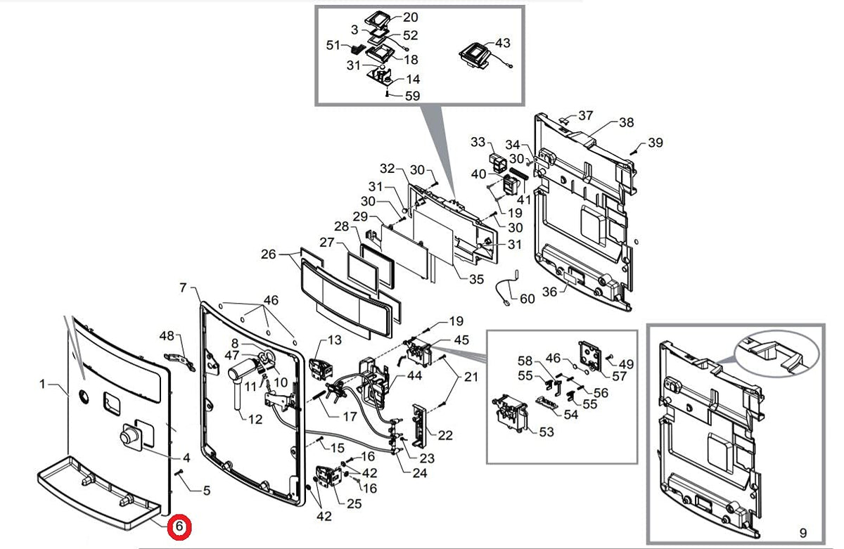 Black Drip Tray Support Compatible With Philips Espresso Machine