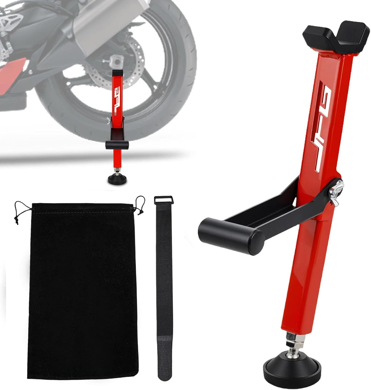 Motorcycle Stand Rear Wheel Stand Red