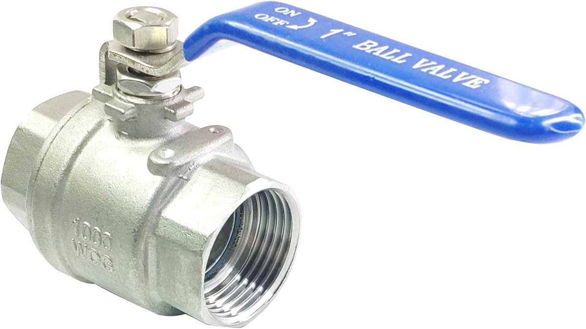 1" Female Ball Valve NPT Thread 316 Stainless Steel Full Port Ball Valve WOG1000
