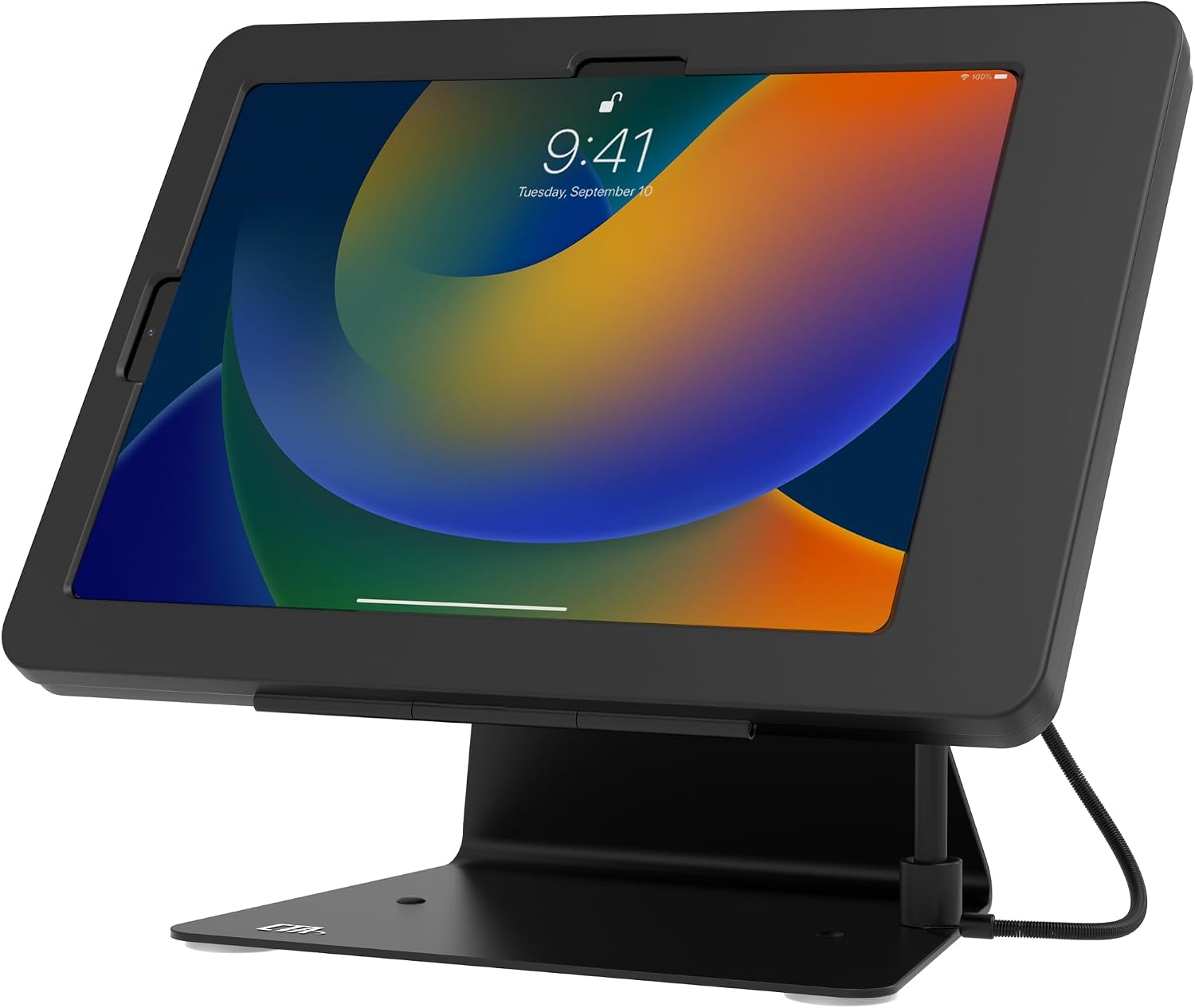 Desktop Anti-Theft Stand – Kiosk Stand with Stylus, Tether, and Aluminum Enclosure for iPad 11th Gen A16 11” - 10th