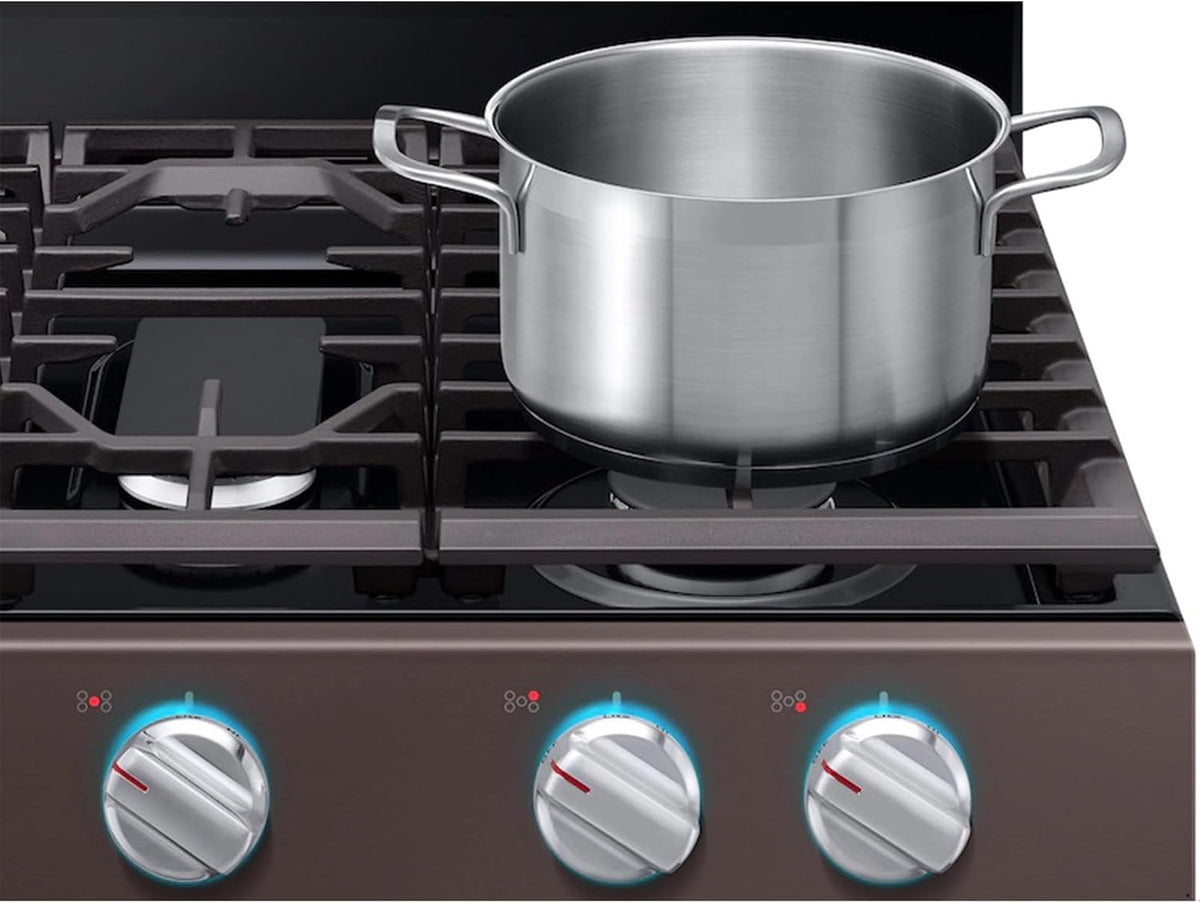 atgestore DG94-02141A Stove Knob Replacement for Samsung Stove Parts NX58M6630SS/AA NX58M6650WS/AA Samsung Assembly Gas Range Knobs Oven Knobs Cooktop Burner Control Knobs