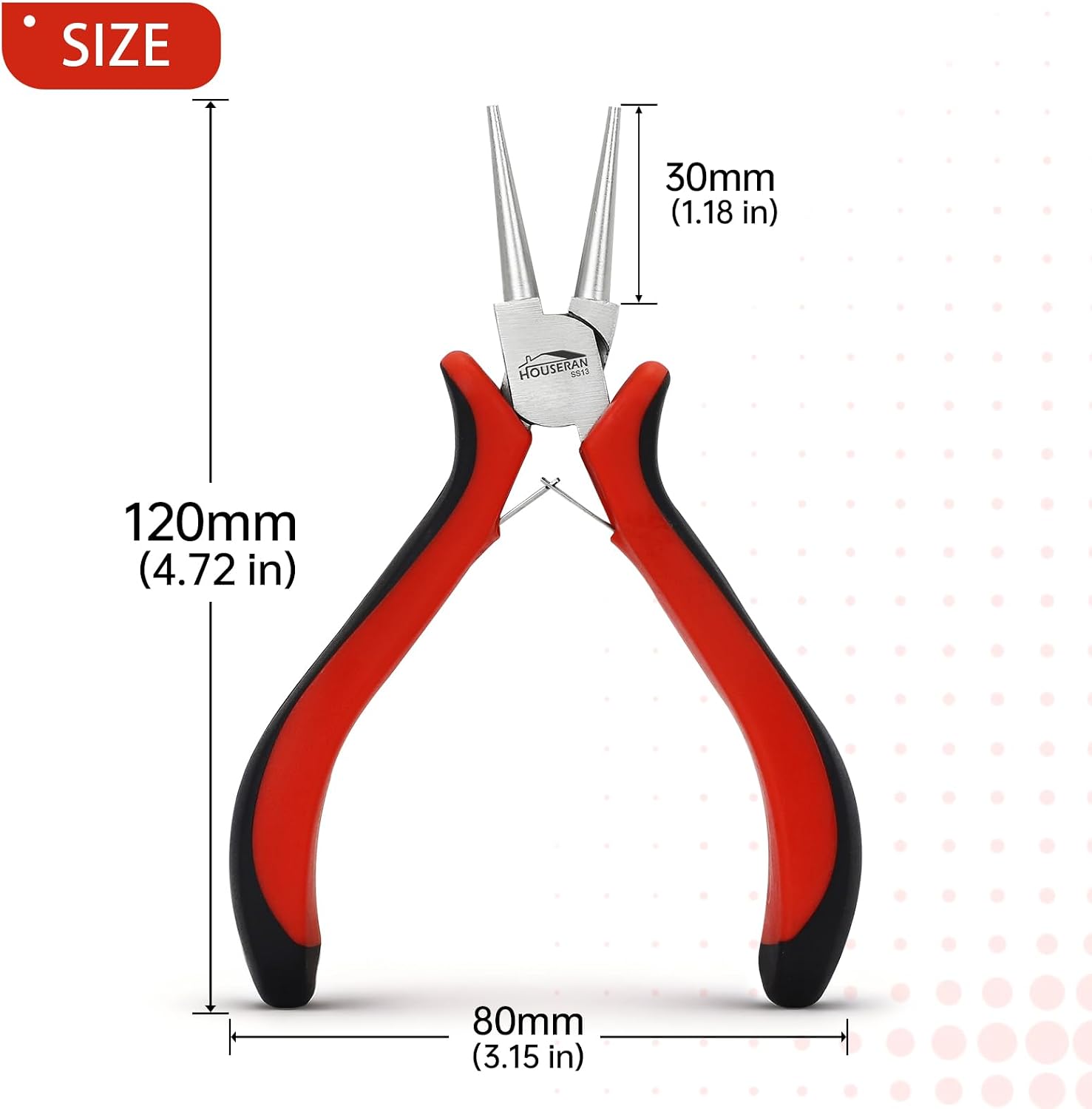 5-Piece Round Nose Pliers Set for Jewelry Making and Wire Wrapping | Smooth Jaw Jewelry Pliers, Mini Needle Nose