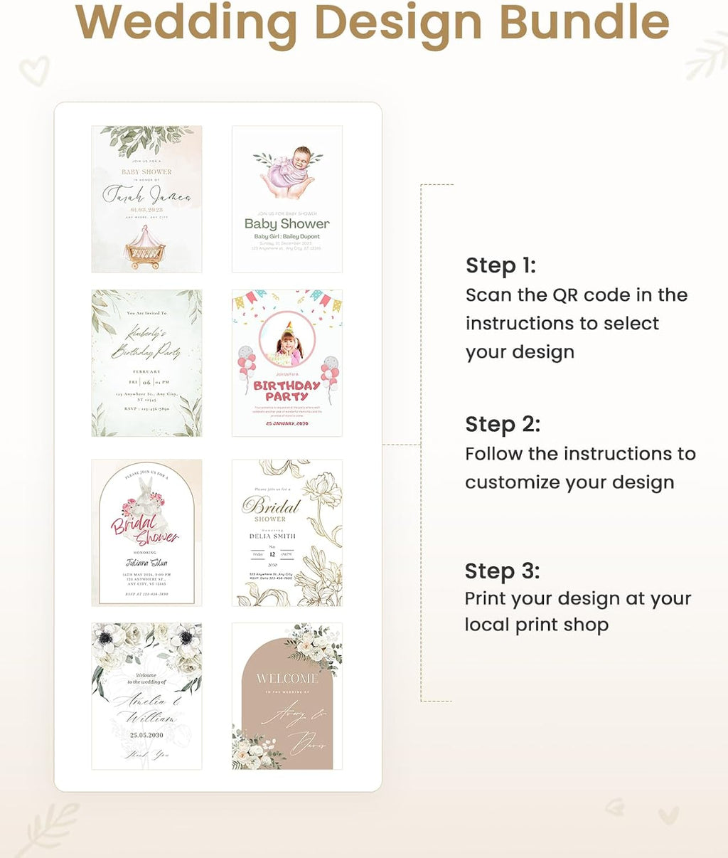 Wedding Welcome Sign Stand, White Sign Holder, Includes Design Bundle | Easel Stand for Sign Poster With Ground