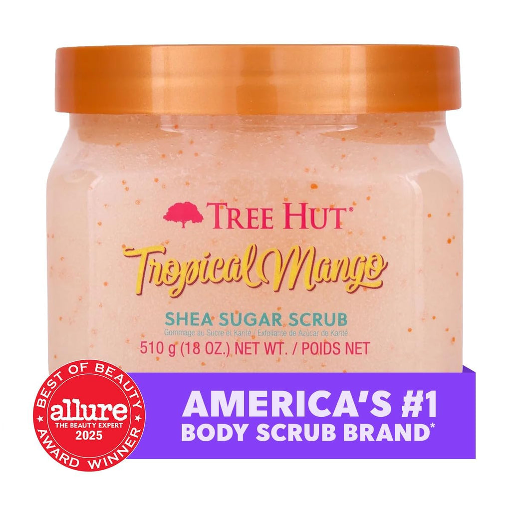 Tropical Mango Body Scrub, Exfoliating Sugar Scrub, Vegan, 18 Oz