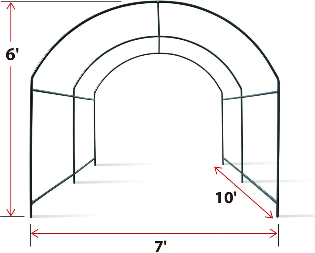 Greenhouse Replacement Frame for Outdoor Larger Hot Garden House , Support Arch Frame Climbing