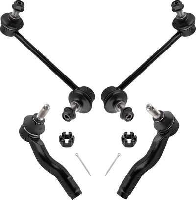 BOXI 4pcs Front Sway Bar Links Outer Tie Rods Fit for Mazda 6 2003 2004 2005 2006 2007 2008 2.3L 3.0L | ES800028 ES800027 K80251 K80250